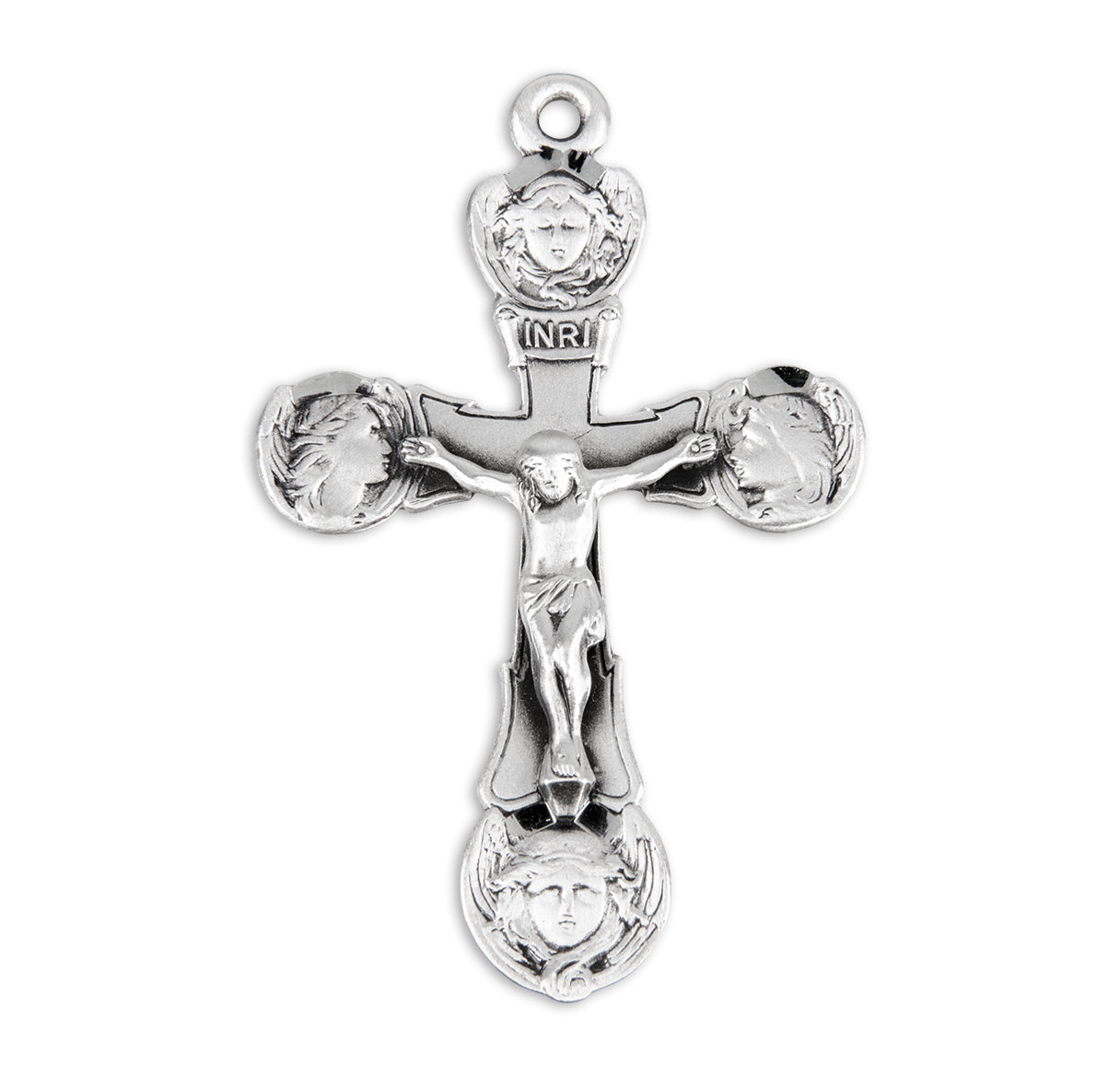 Angels Sterling Silver Crucifix