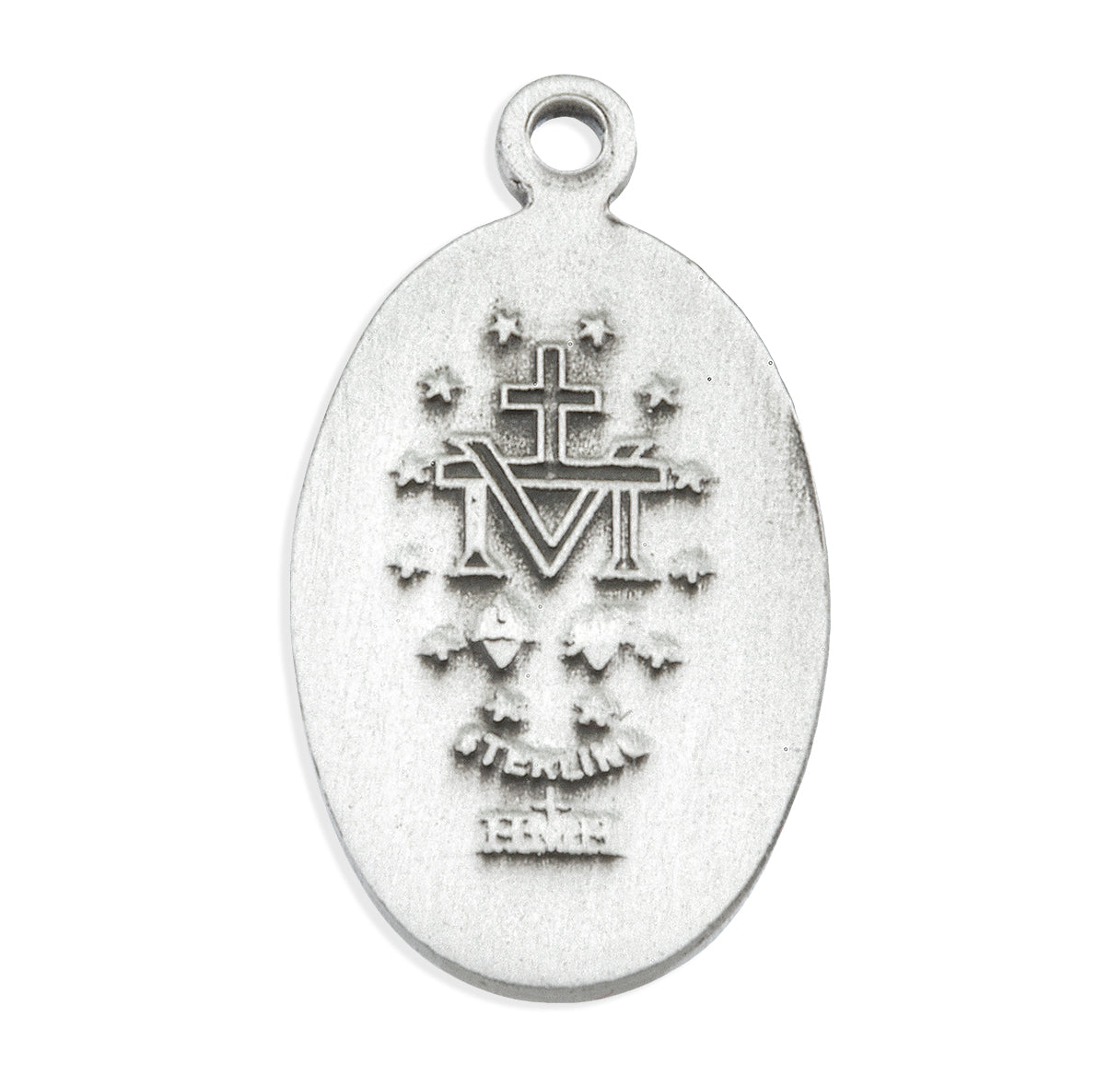 Sterling Silver Oval Miraculous Medal