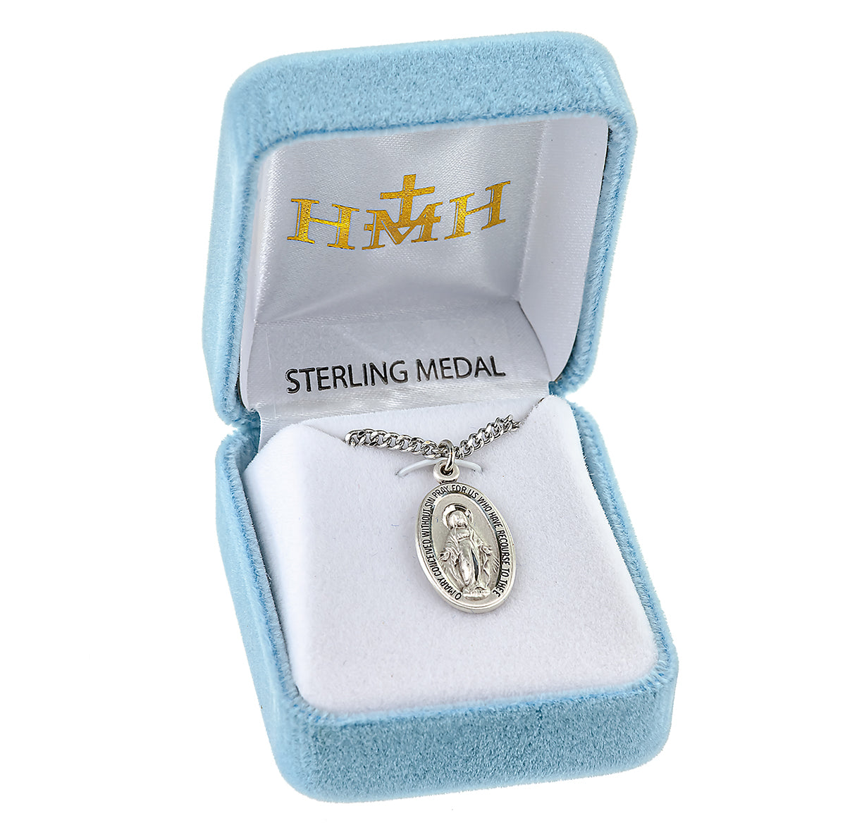 Sterling Silver Oval Miraculous Medal