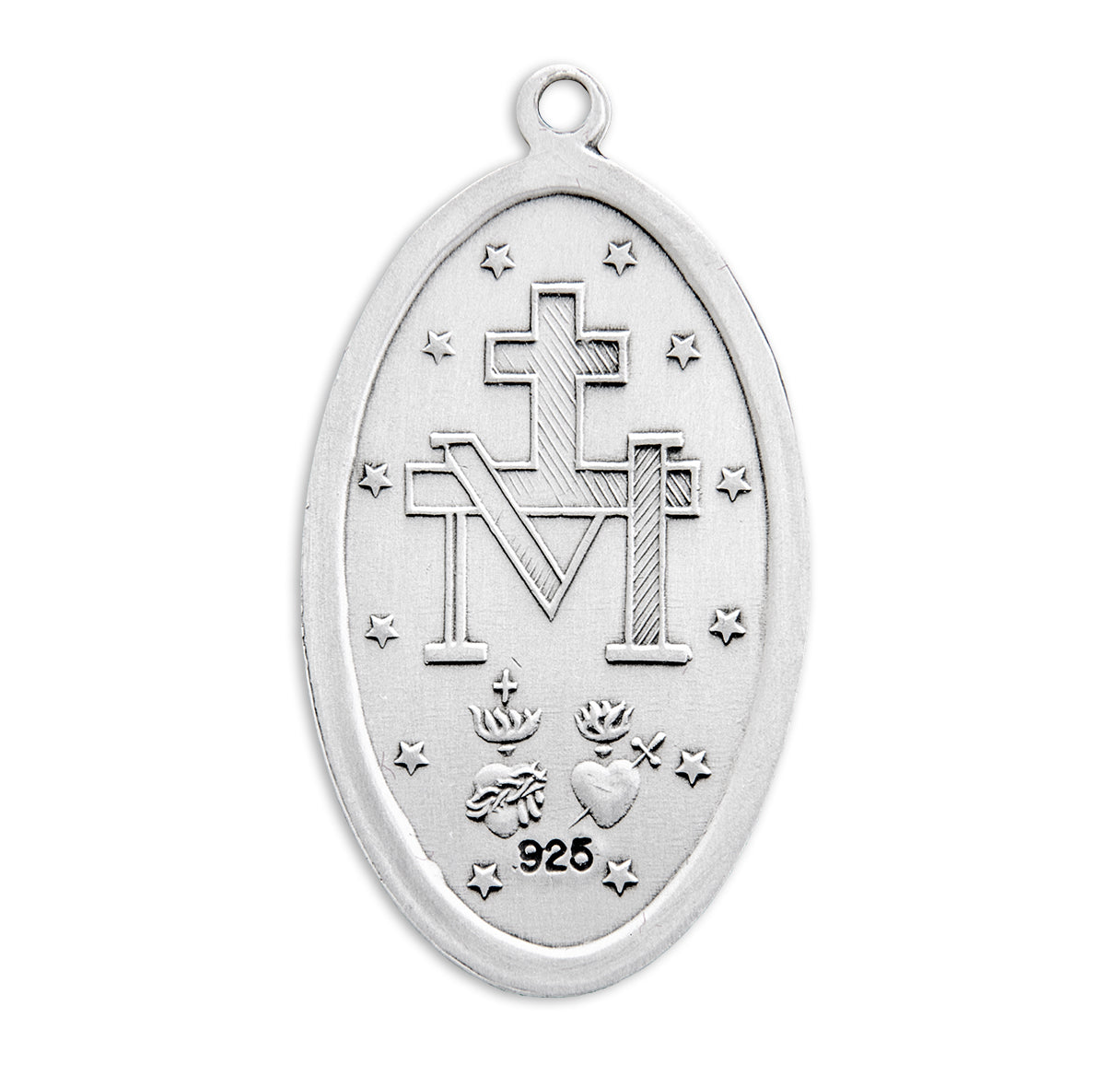 Sterling Silver Oval Miraculous Medal