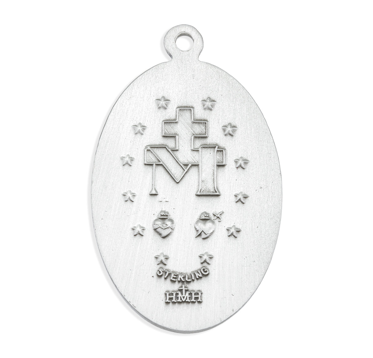 Sterling Silver Oval Miraculous Medal