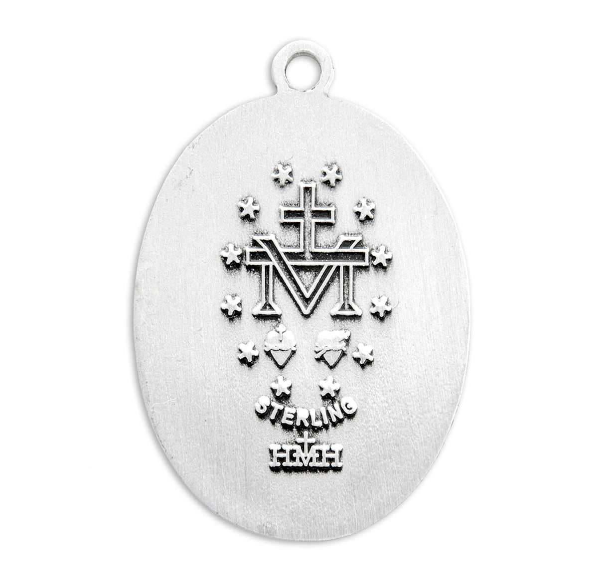 Sterling Silver Oval Miraculous Medal