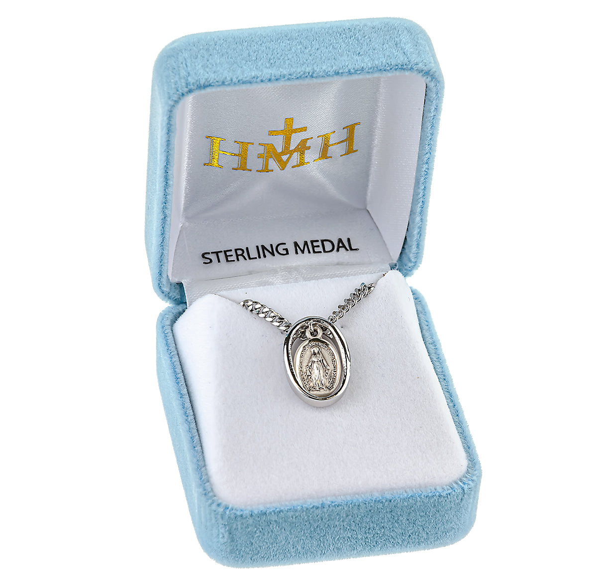 Sterling Silver Oval Miraculous Medal