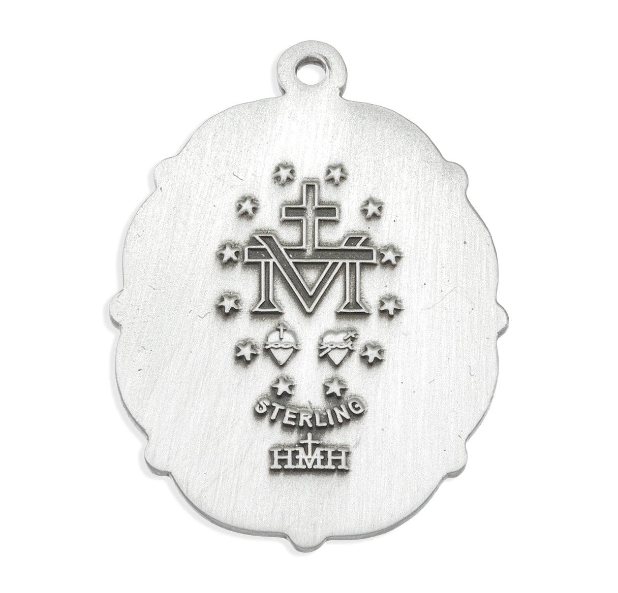 Sterling Silver Oval Miraculous Medal