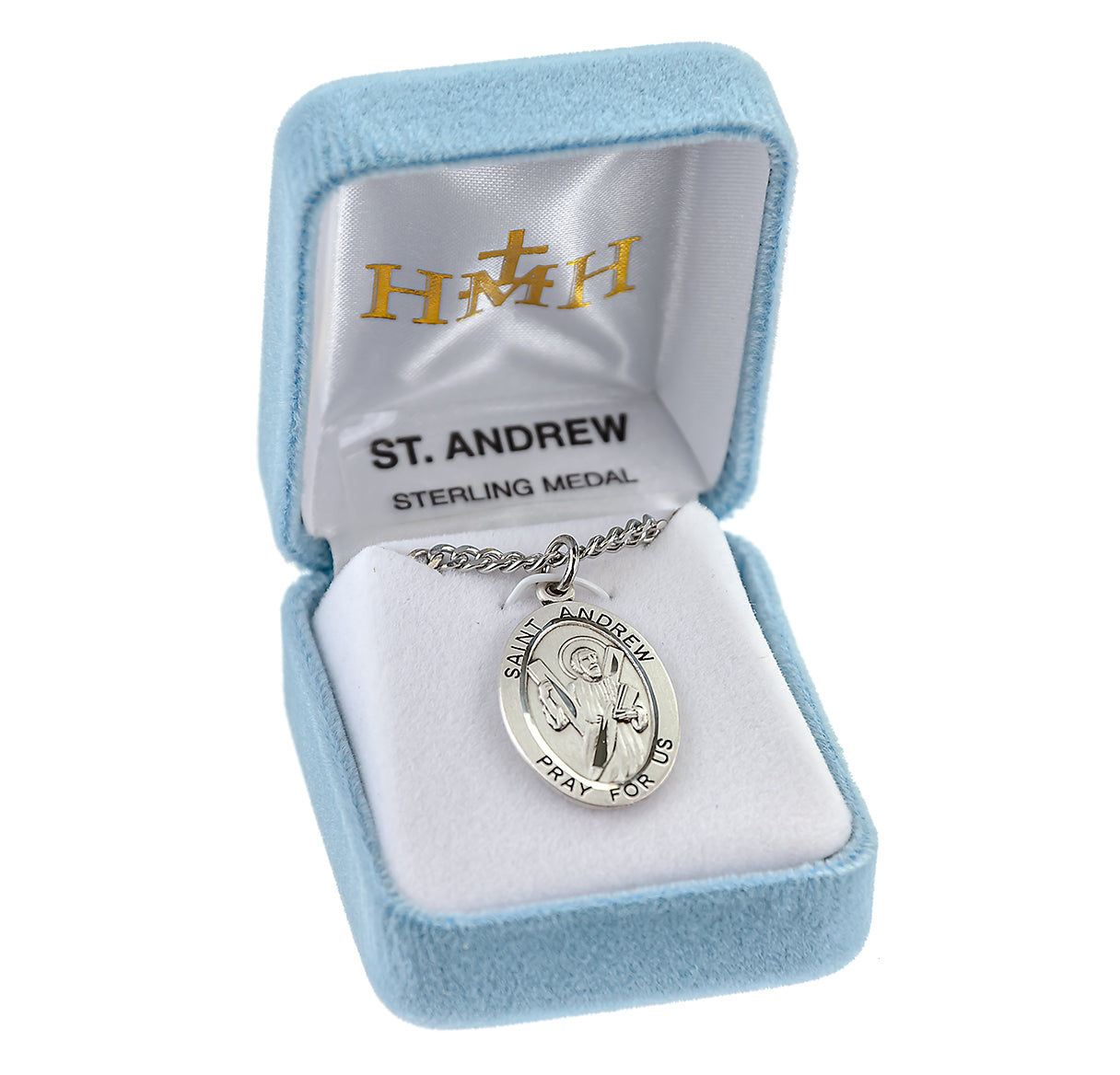 Patron Saint Anthony Oval Sterling Silver Medal
