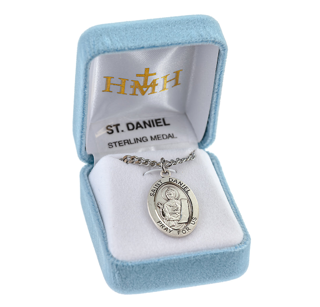 Patron Saint Daniel Oval Sterling Silver Medal