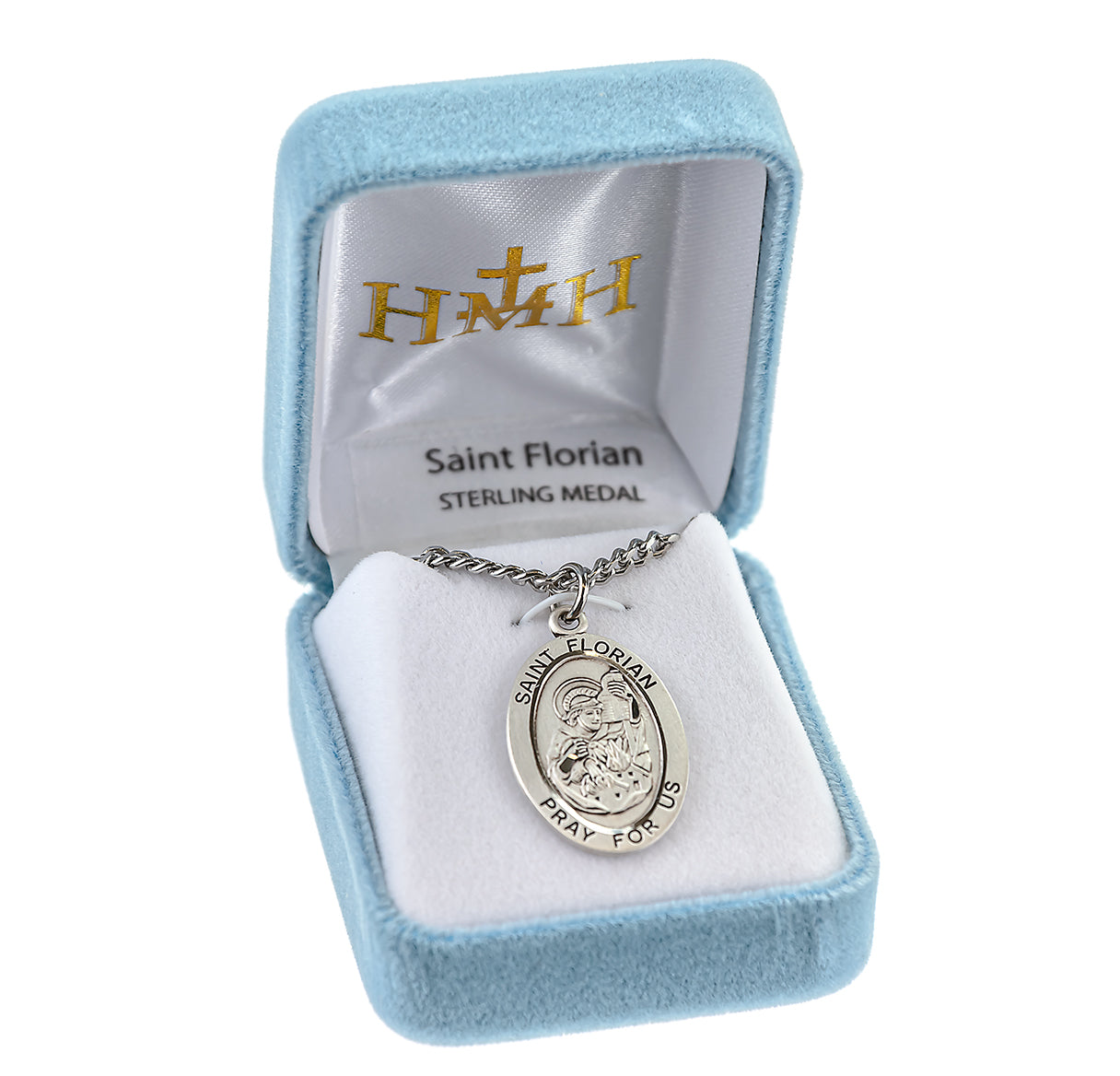 Patron Saint Francis De Sales Oval Sterling Silver Medal