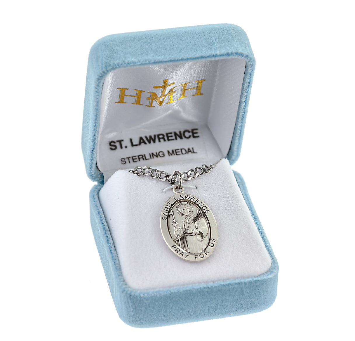 Patron Saint Matthew Oval Sterling Silver Medal