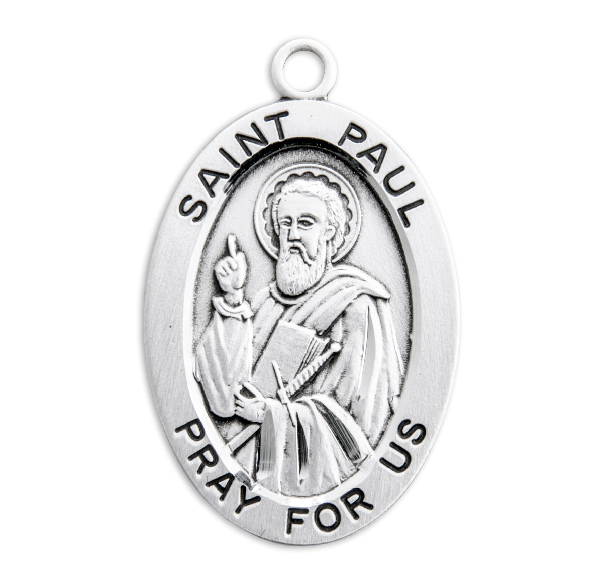 Patron Saint Paul Oval Sterling Silver medal