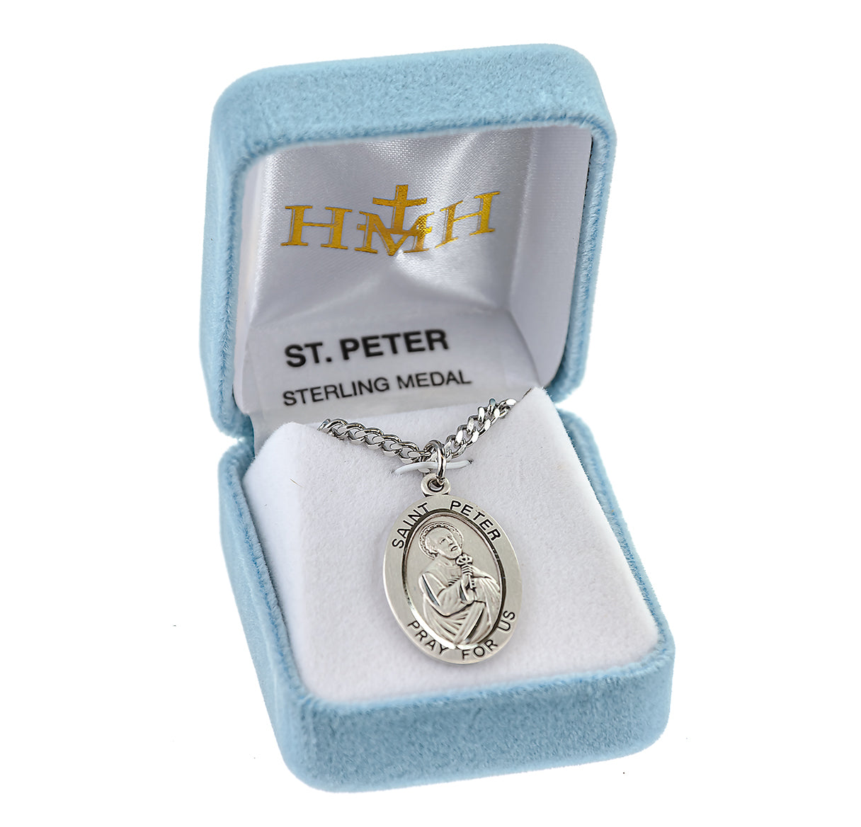 Patron Saint Stephen Oval Sterling Silver Medal