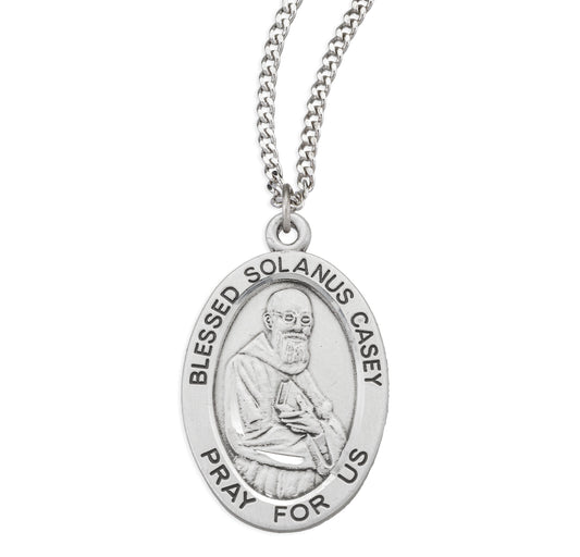 Blessed Solanus Casey Oval Sterling Silver Medal