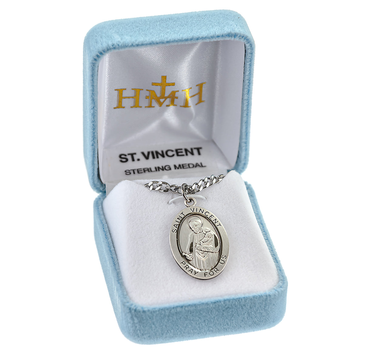 Patron Saint Agatha Oval Sterling Silver Medal