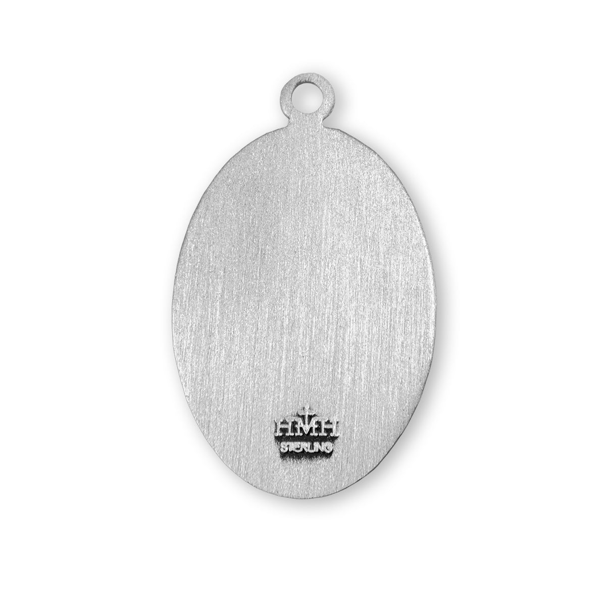 Patron Saint Rose Oval Sterling Silver Medal