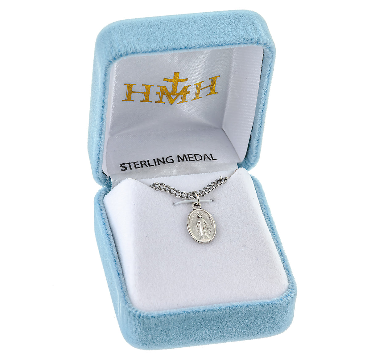 Sterling Silver Oval Miraculous Medal