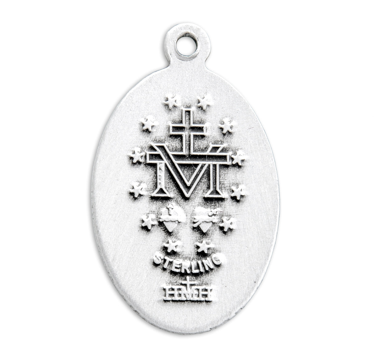 Sterling Silver Oval Miraculous Medal