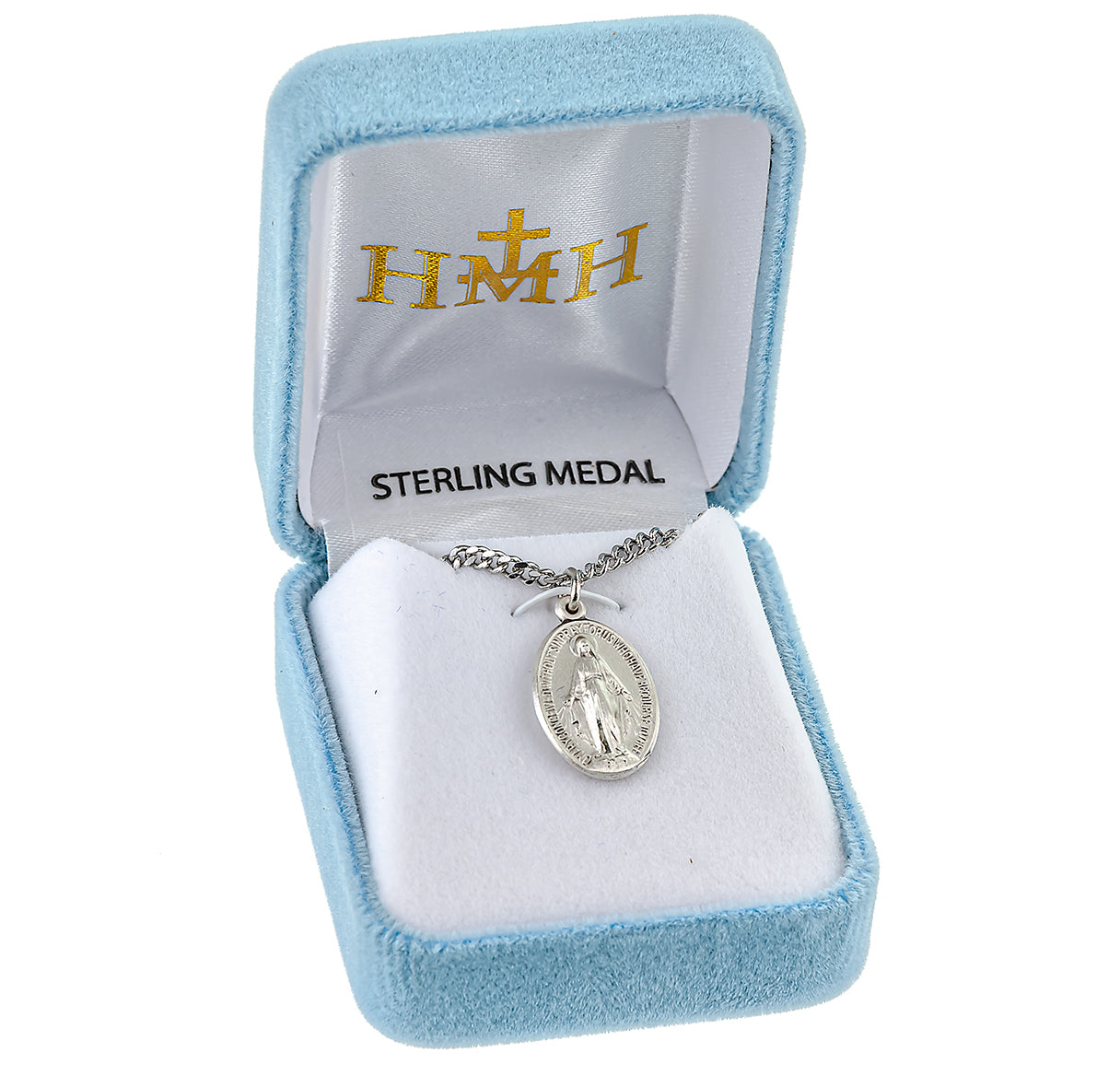 Sterling Silver Oval Miraculous Medal