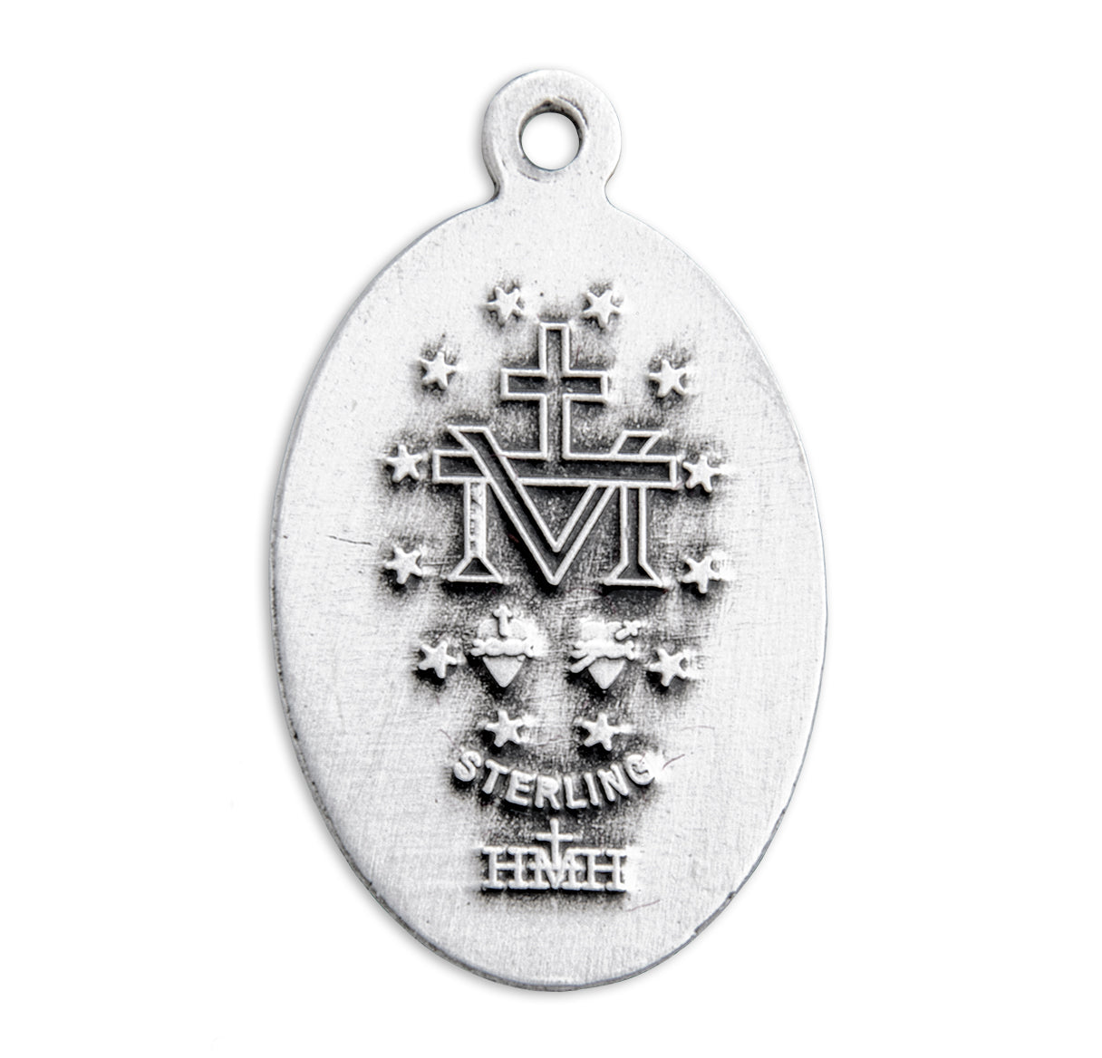 Sterling Silver Oval Miraculous Medal