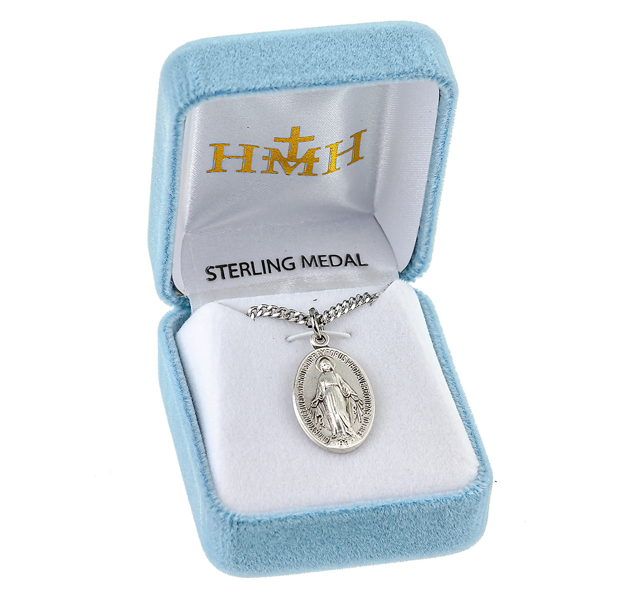 Sterling Silver Oval Miraculous Medal