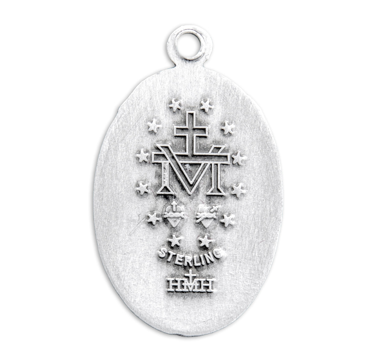 Sterling Silver Oval Miraculous Medal