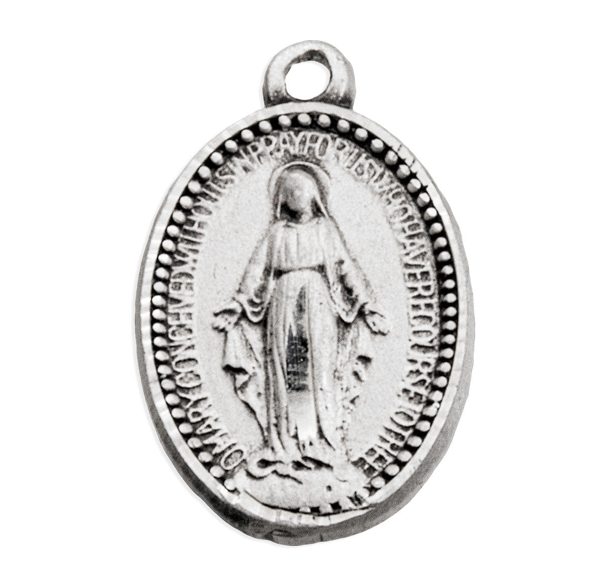 Sterling Silver Oval Miraculous Medal