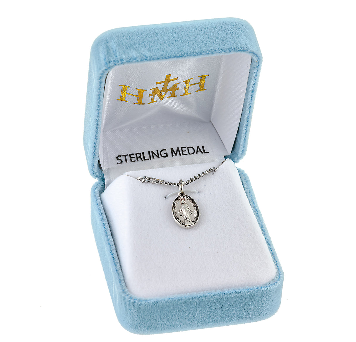Sterling Silver Oval Miraculous Medal