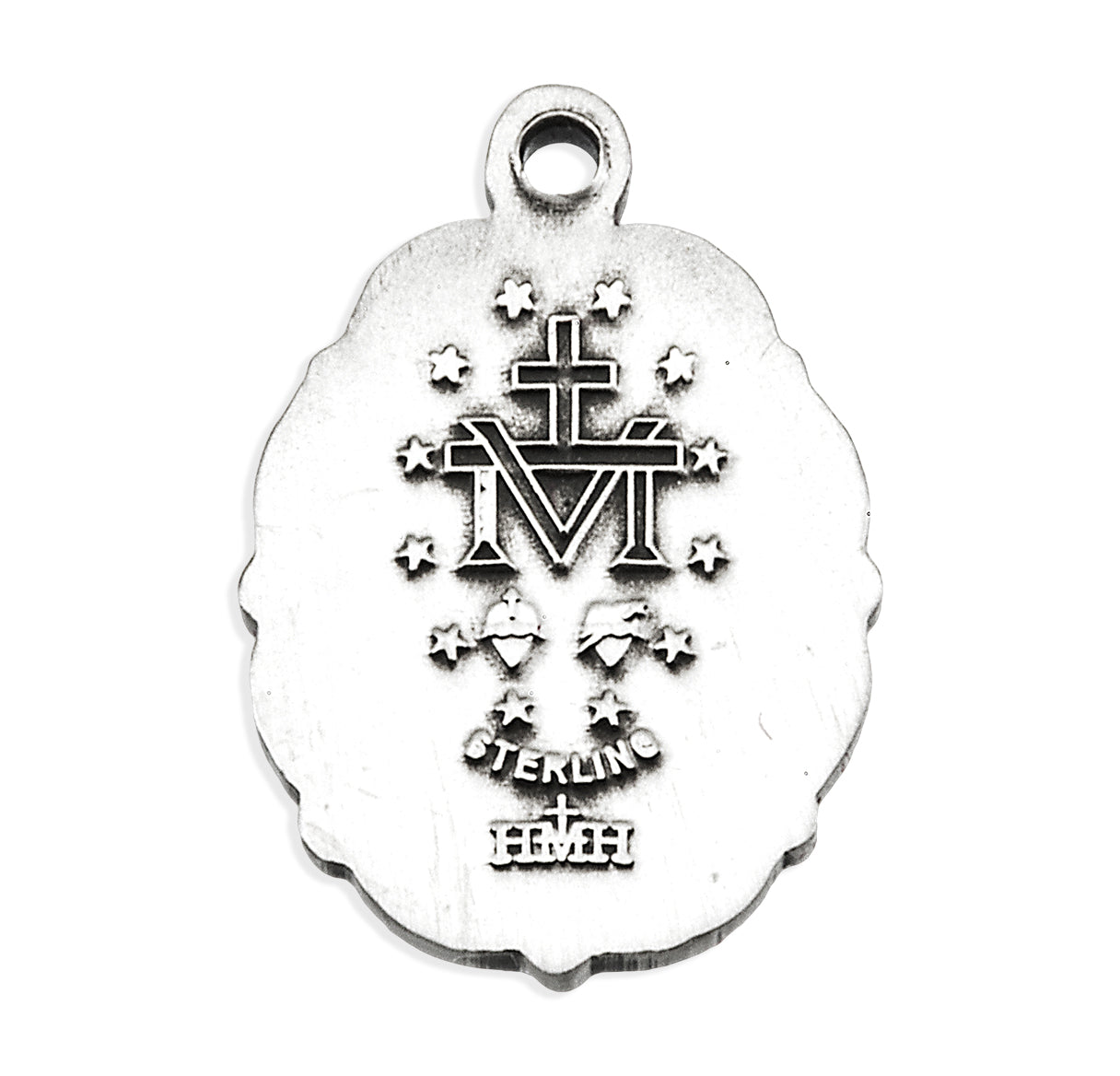 Sterling Silver Oval Miraculous Medal