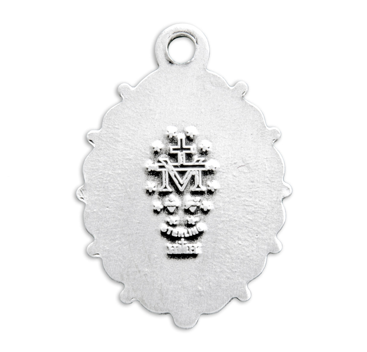 Sterling Silver Oval Miraculous Medal