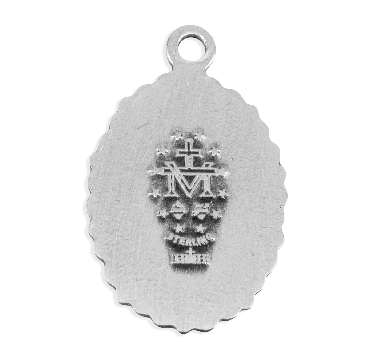 Sterling Silver Oval Miraculous Medal