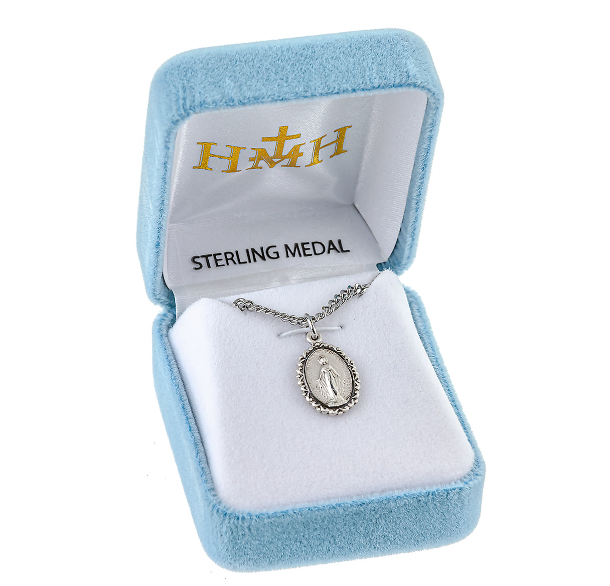 Sterling Silver Oval Miraculous Medal