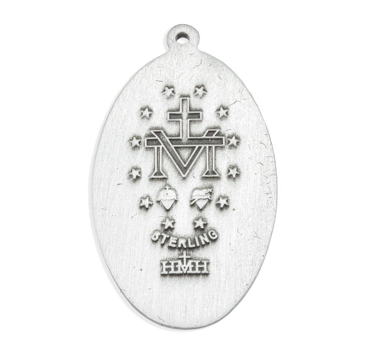 Sterling Silver Oval Miraculous Medal