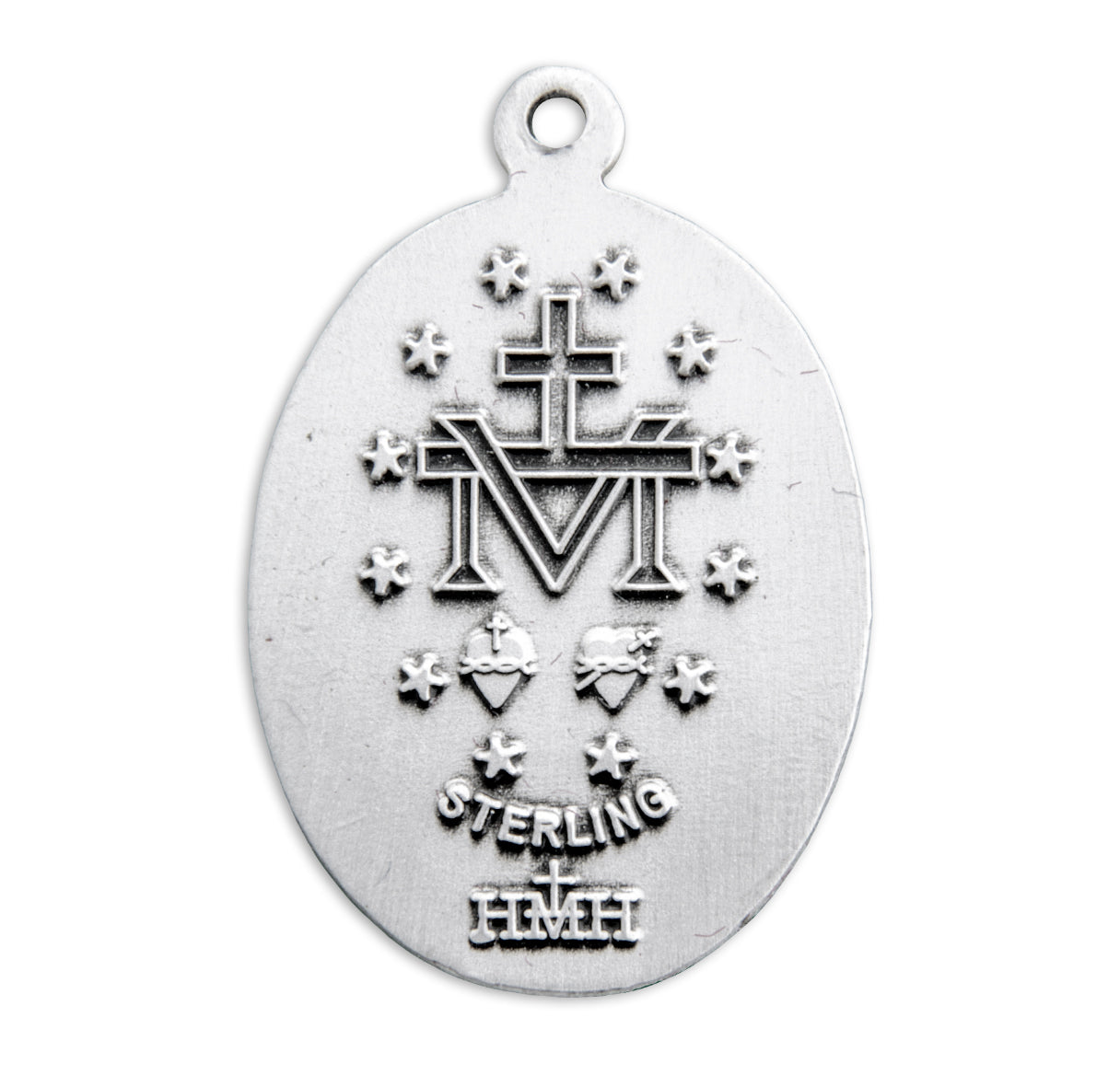 Sterling Silver Oval Miraculous Medal