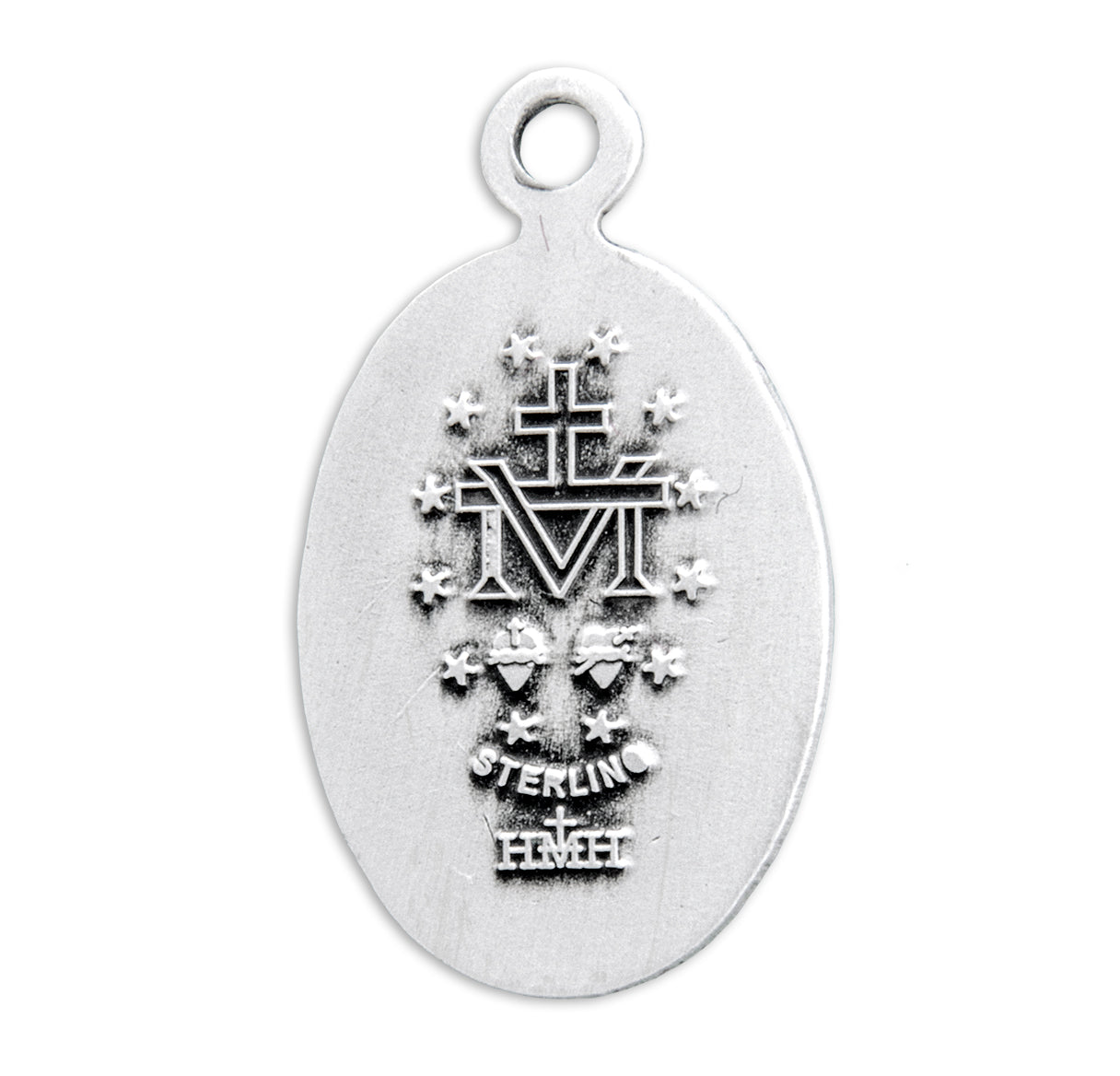 Sterling Silver Oval Miraculous Medal