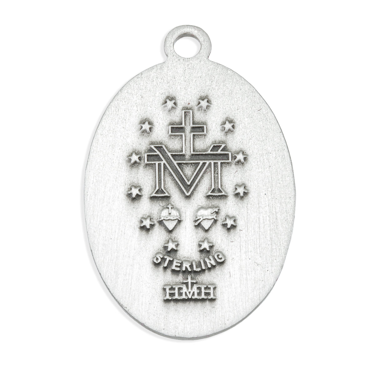 Sterling Silver Oval Miraculous Medal