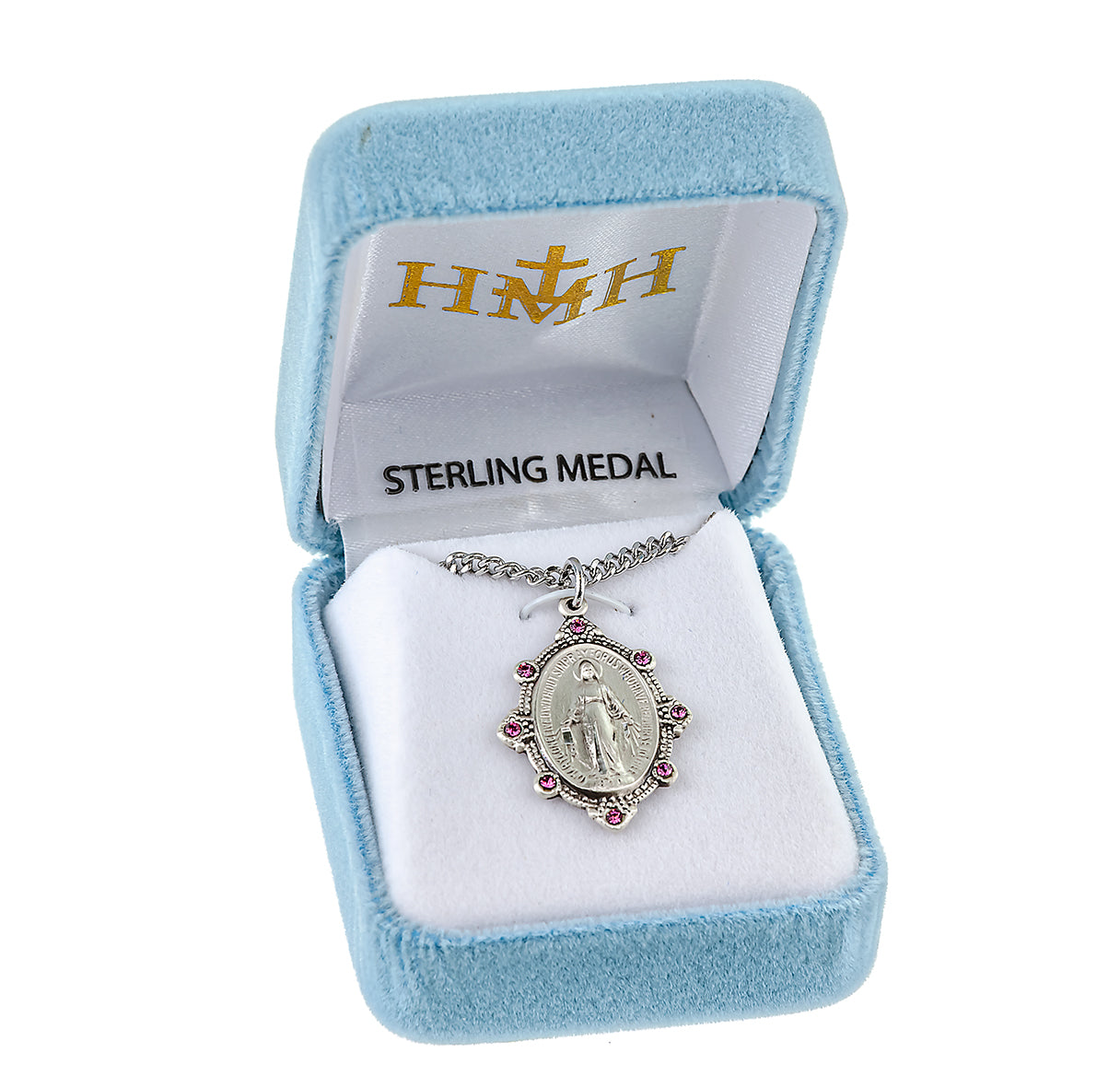 Sterling Silver Oval Miraculous Medal