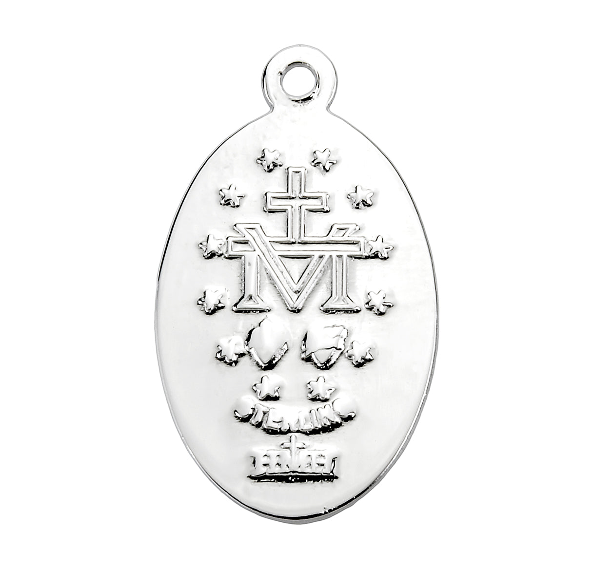 Sterling Silver Oval Miraculous Medal
