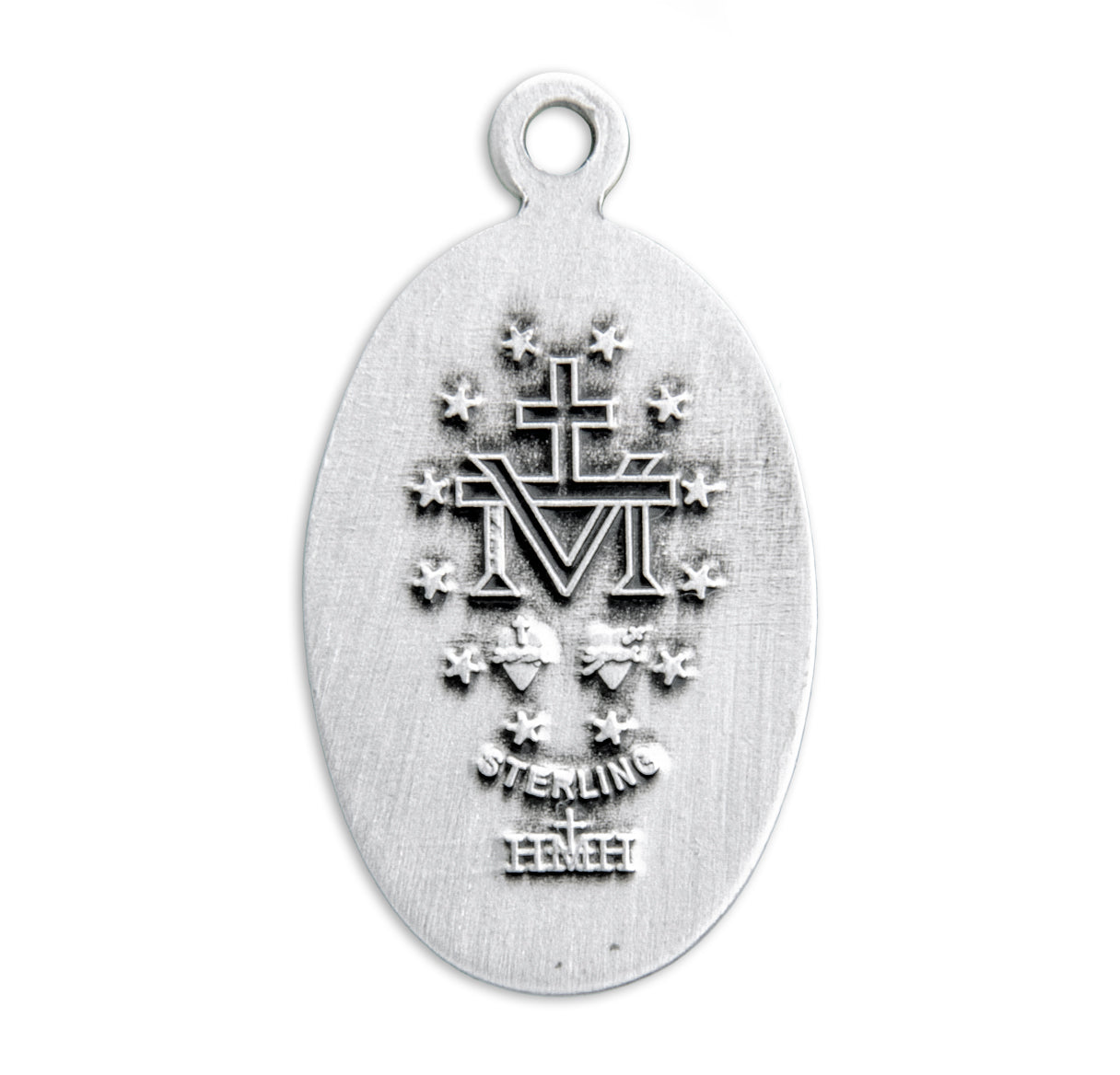 Sterling Silver Oval Miraculous Medal