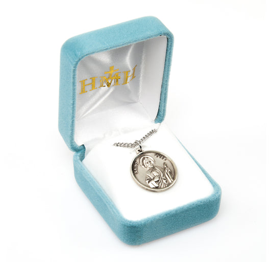 Saint Michael Round Sterling Silver Medal