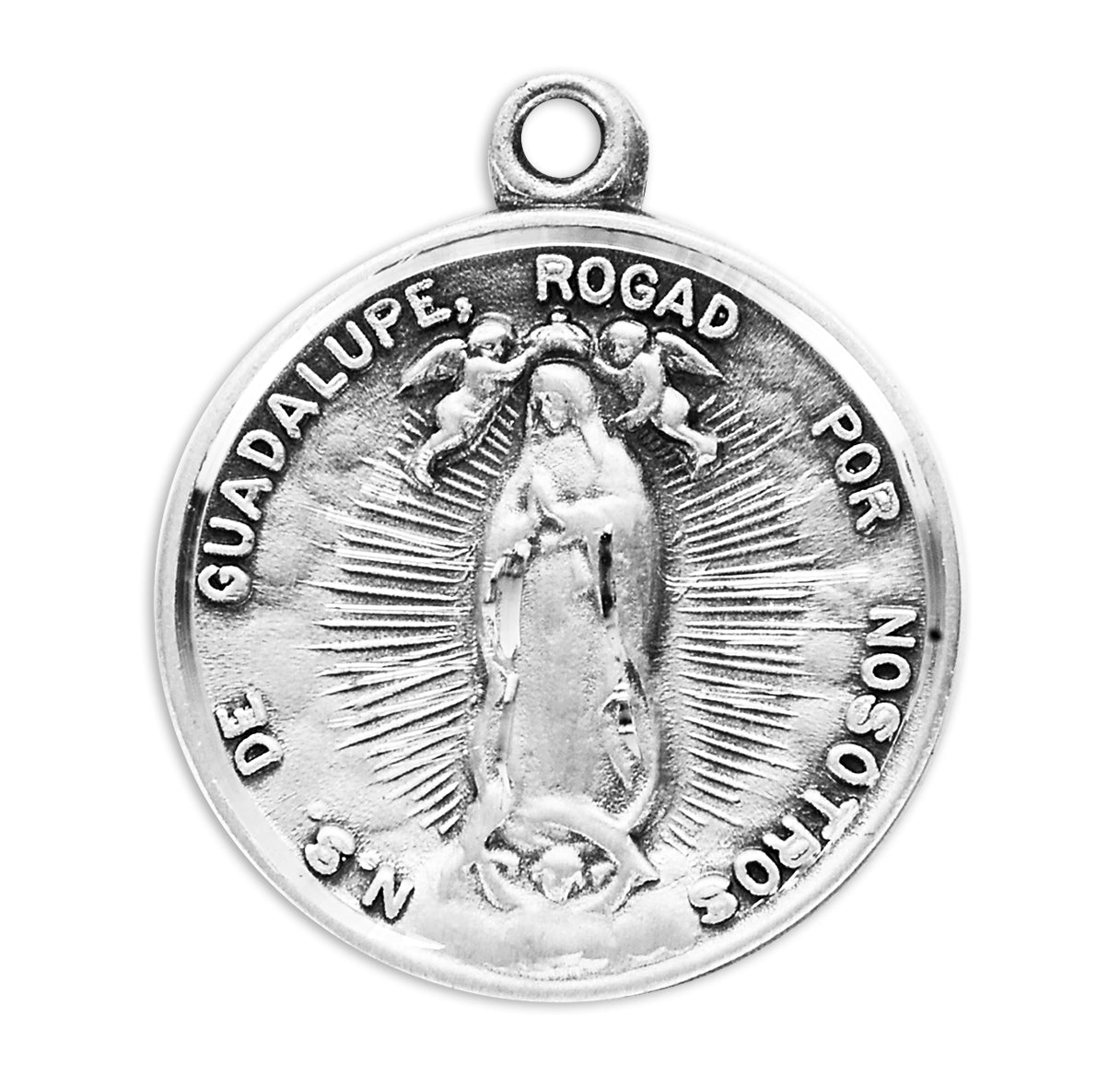 Our Lady of Guadalupe Round Sterling Silver Medal