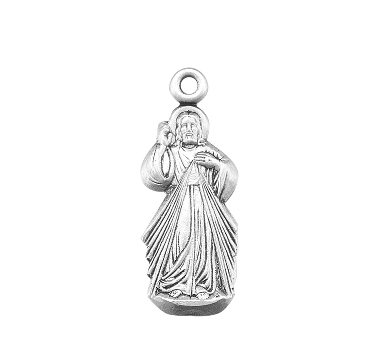 Divine Mercy Sterling Silver Pendant