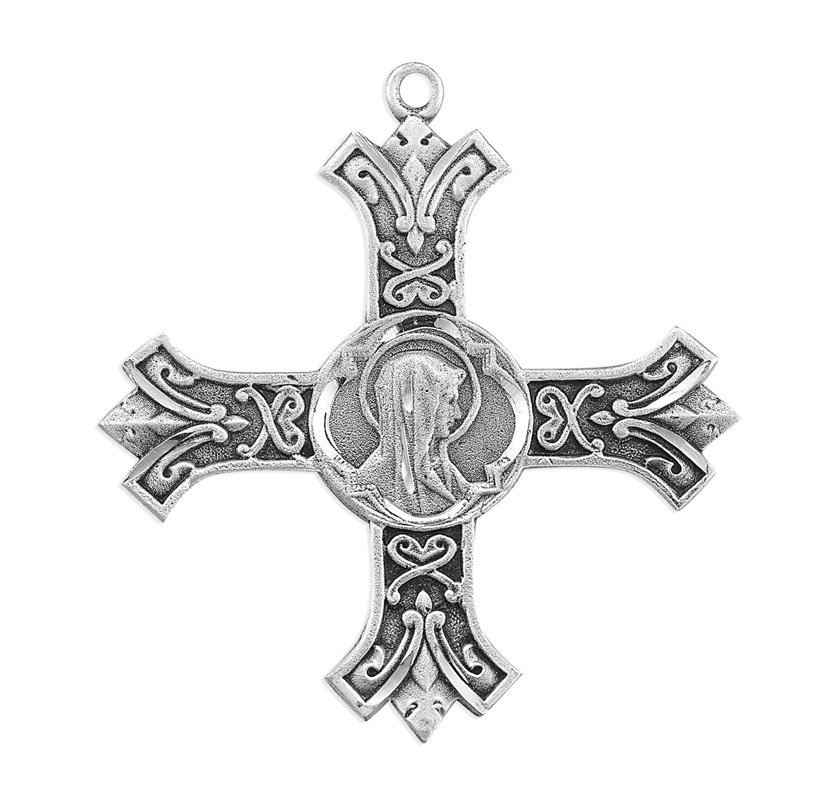 Sterling Silver Madonna Cross