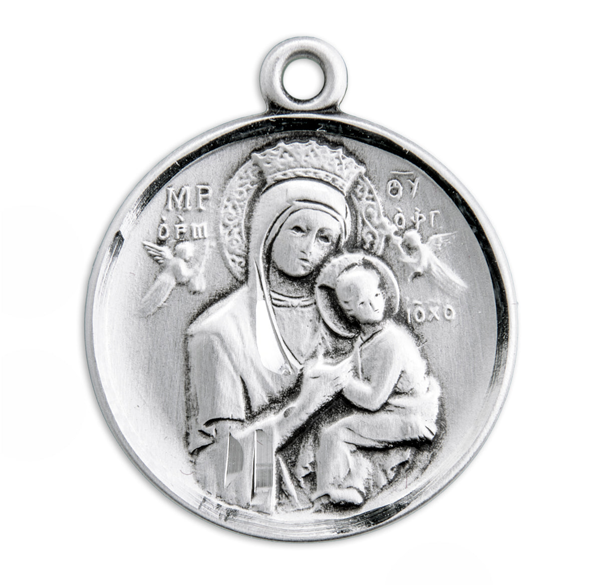 Our Lady of Perpetual Help Round Sterling Silver Medal