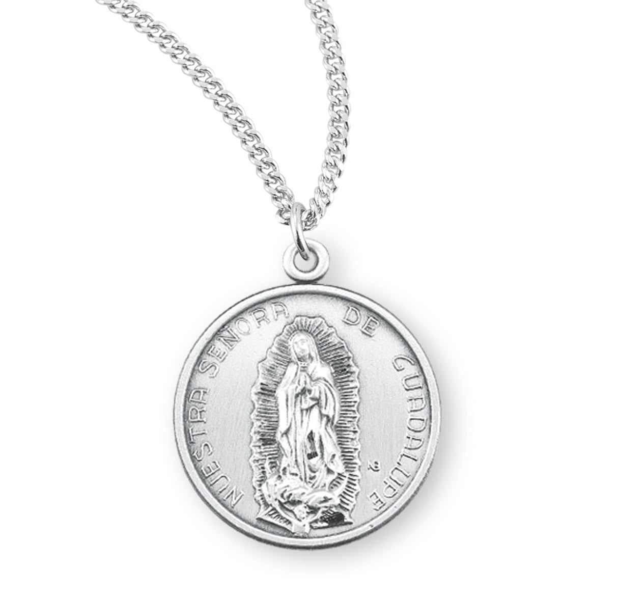 Our Lady of Guadalupe Round Sterling Silver Medal