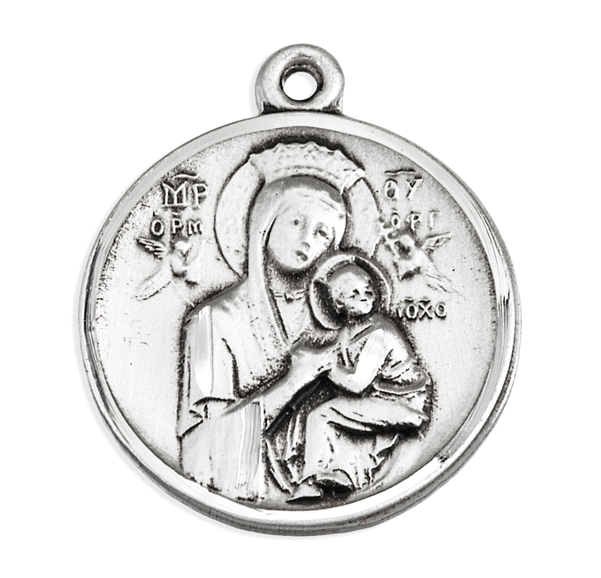 Our Lady of Perpetual Help Round Sterling Silver Medal