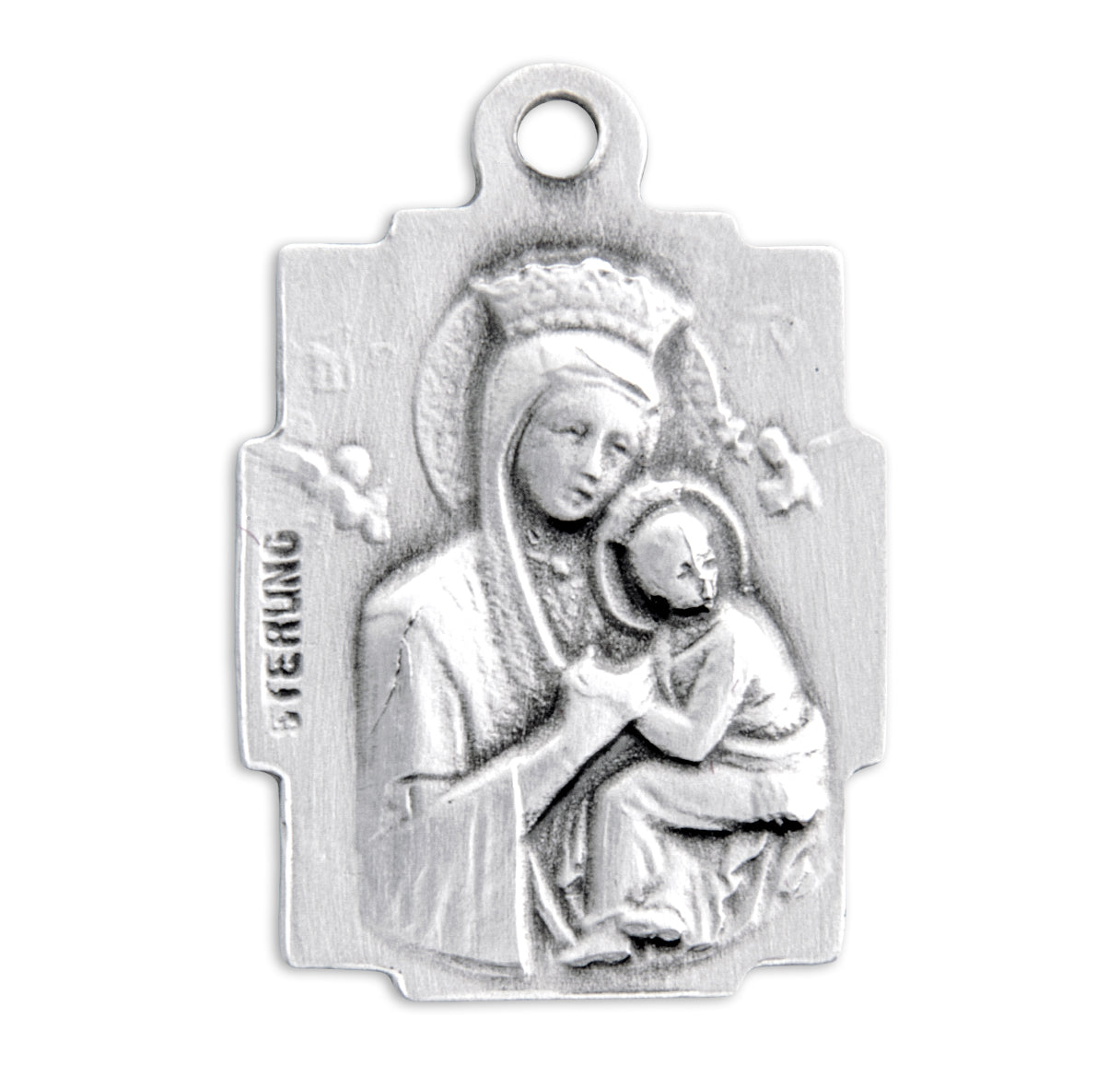 Saint Gerard Square Sterling Silver Medal