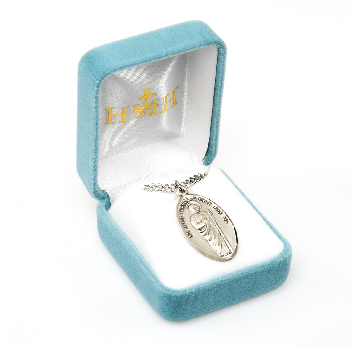 Saint Jude Oval Sterling Silver Medal