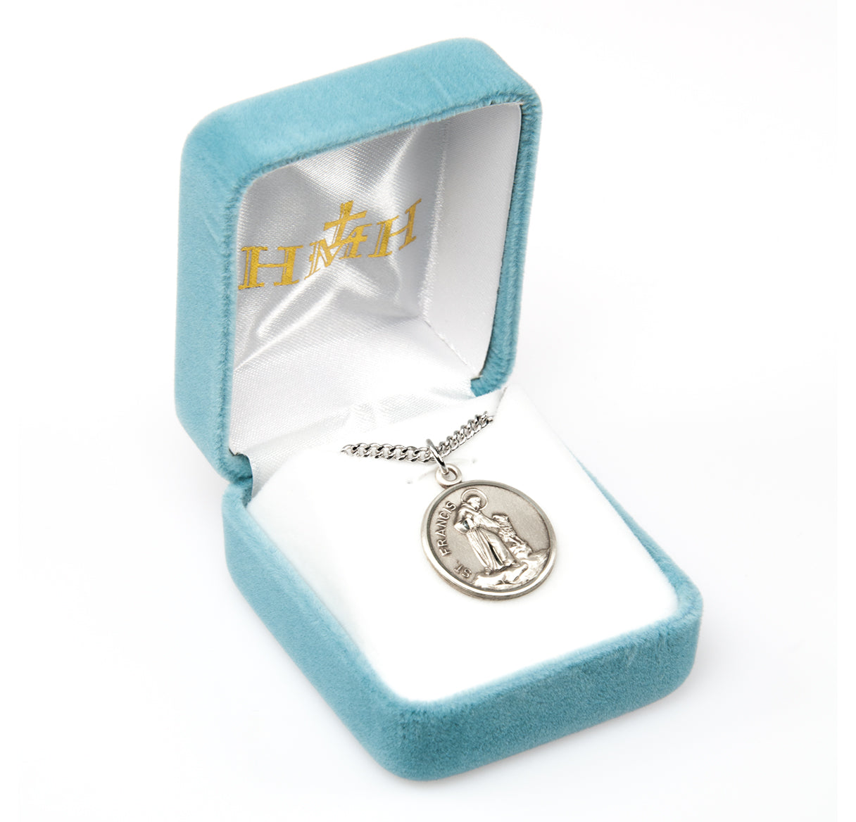 Saint Francis of Assisi Round Sterling Silver Medal