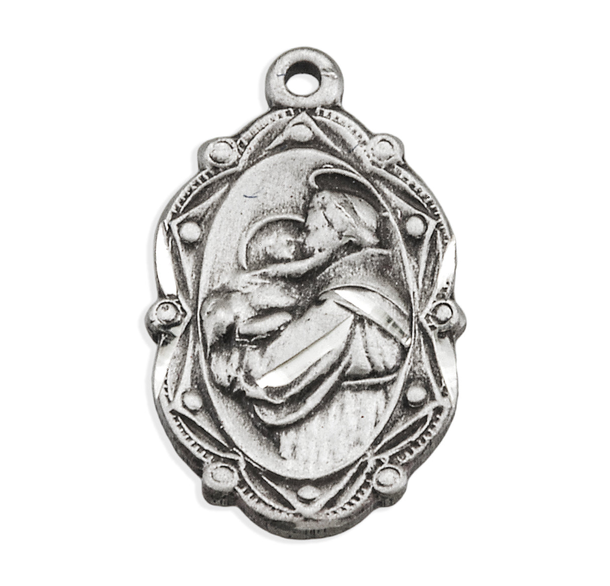 Saint Anthony Oval Sterling Silver Medal