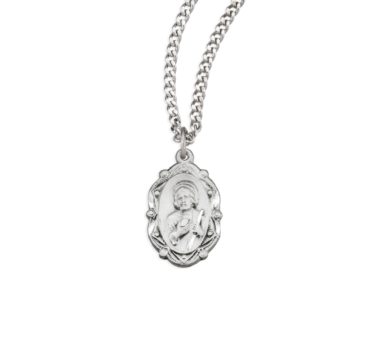 Saint Joseph Oval Sterling Silver Medal