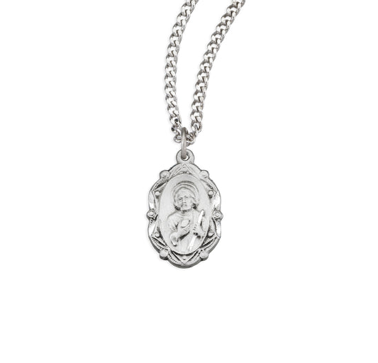 Saint Joseph Oval Sterling Silver Medal