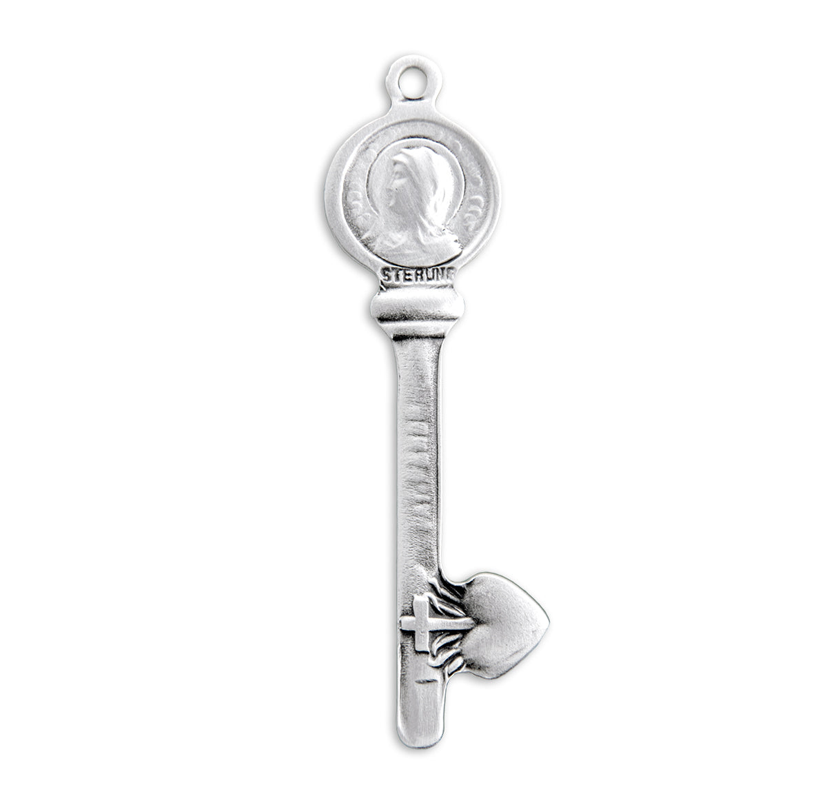 Hearts of Sympathy Sterling Silver Key